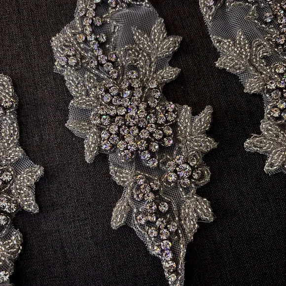 Beaded Rhinestone Appliqués - Picture 12 of 15